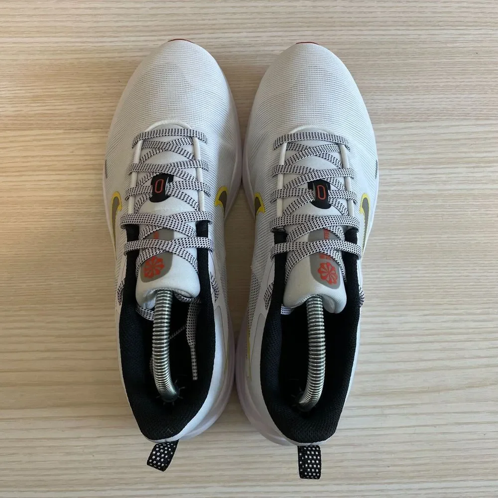 Nike Downshifter 12 Women's Road Running Shoes White‎ Yellow DM0937-102 9.5